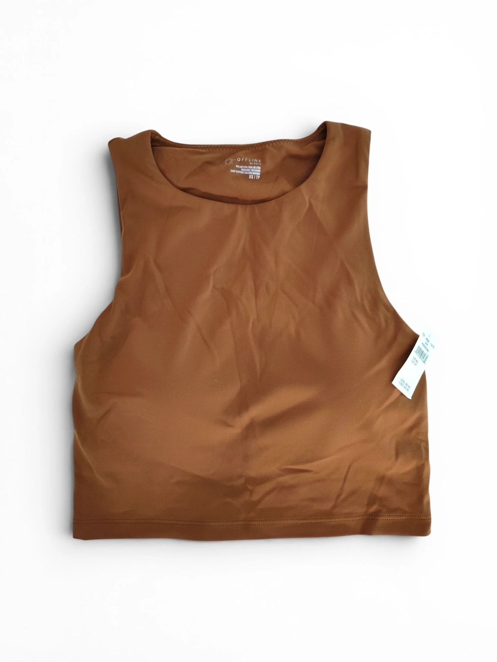 🆕 OFFLINE By Aerie Real Me XTRA High Neck Longline Sports Bra Women's XS - Picture 4 of 15